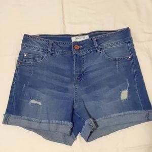 Blue jean shorts